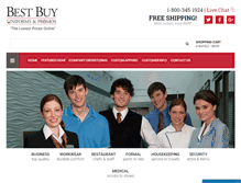 Tablet Screenshot of bestbuyuniforms.com